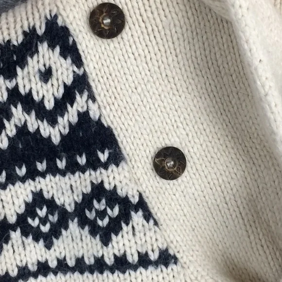 Polo Ralph Lauren Shawl Collar Sweater Mens L Reindeer Nordic Fair Isle Angora - Picture 3 of 15